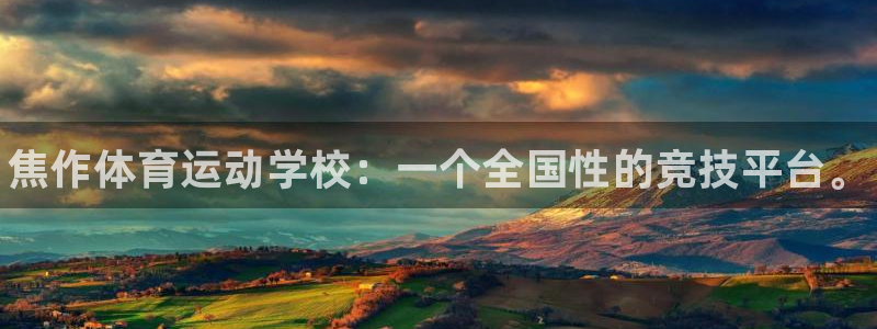 千亿国际官方正版app娱乐是那个系列的台子：焦作体育运动学校