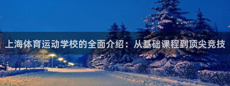  千亿国际手机登录网站：上海体育运动学校的全面介绍：从基础课程